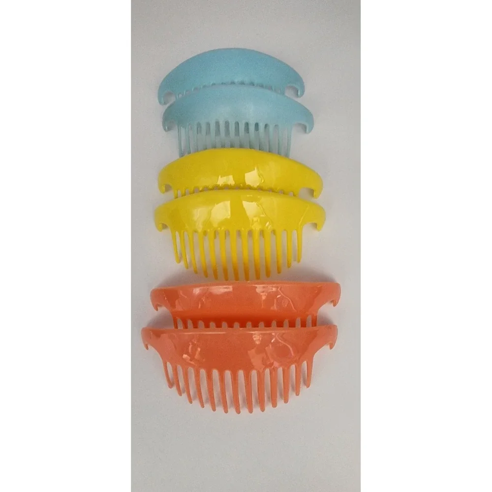 Hair Comb Set Womens Multicolor Vintage 90s Y2K 8pc Bundle Scrunchie EUC